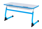SMARTY Two-Seater Adjustable Student Desk with Polyurethane Edge 3–5 product view