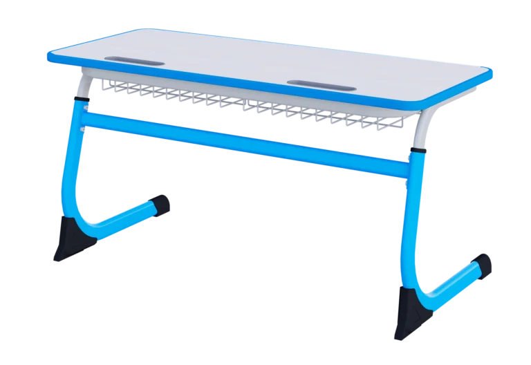 SMARTY Two-Seater Adjustable Student Desk with Polyurethane Edge 3–5 product view