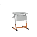 NOMAD V Single-Seater Manually Adjustable Student Desk with Polyurethane Edge 3–5