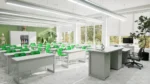 Chemistry & Biology Demonstration Desk in an interior setting