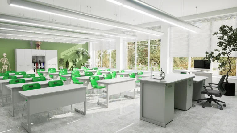 Chemistry & Biology Demonstration Desk in an interior setting