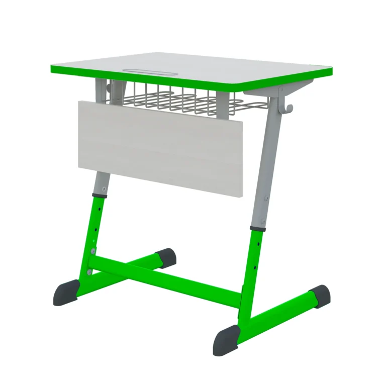 NOMAD Single-Seater Adjustable Student Desk with Polyurethane Edge 3–7