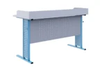 Two-Seater Physics Student Desk with Power Outlets